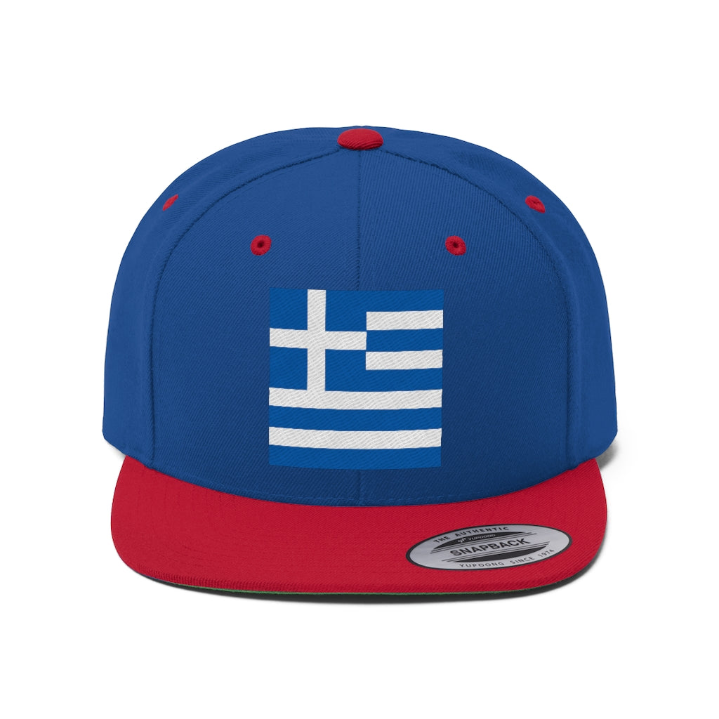 GREECE Unisex Flat Bill Hat