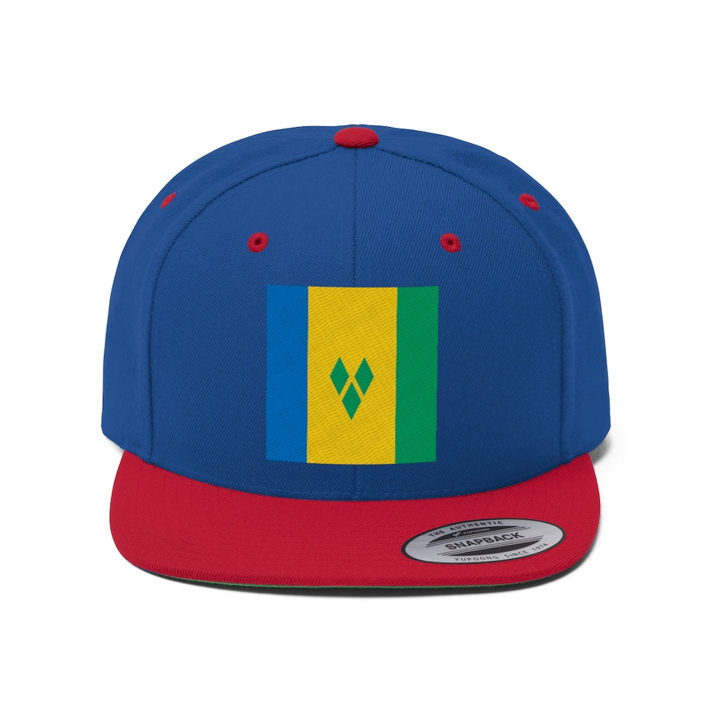 SAINT VINCENT AND THE GRENADINES Unisex Flat Bill Hat