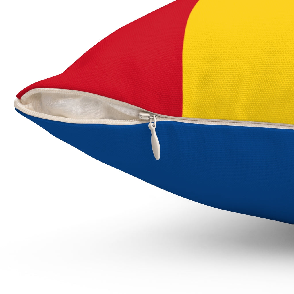 Guinea flag Spun Polyester Square Pillow