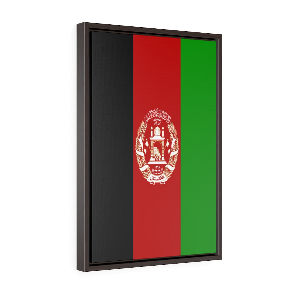 Afghanistan Vertical Framed Premium Gallery Wrap Canvas