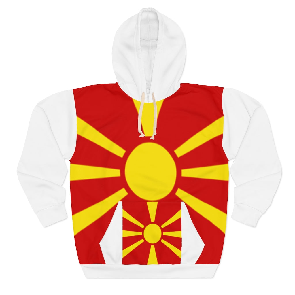 Macedonia AOP Unisex Pullover Hoodie