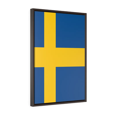 SWEDEN  Vertical Framed Premium Gallery Wrap Canvas