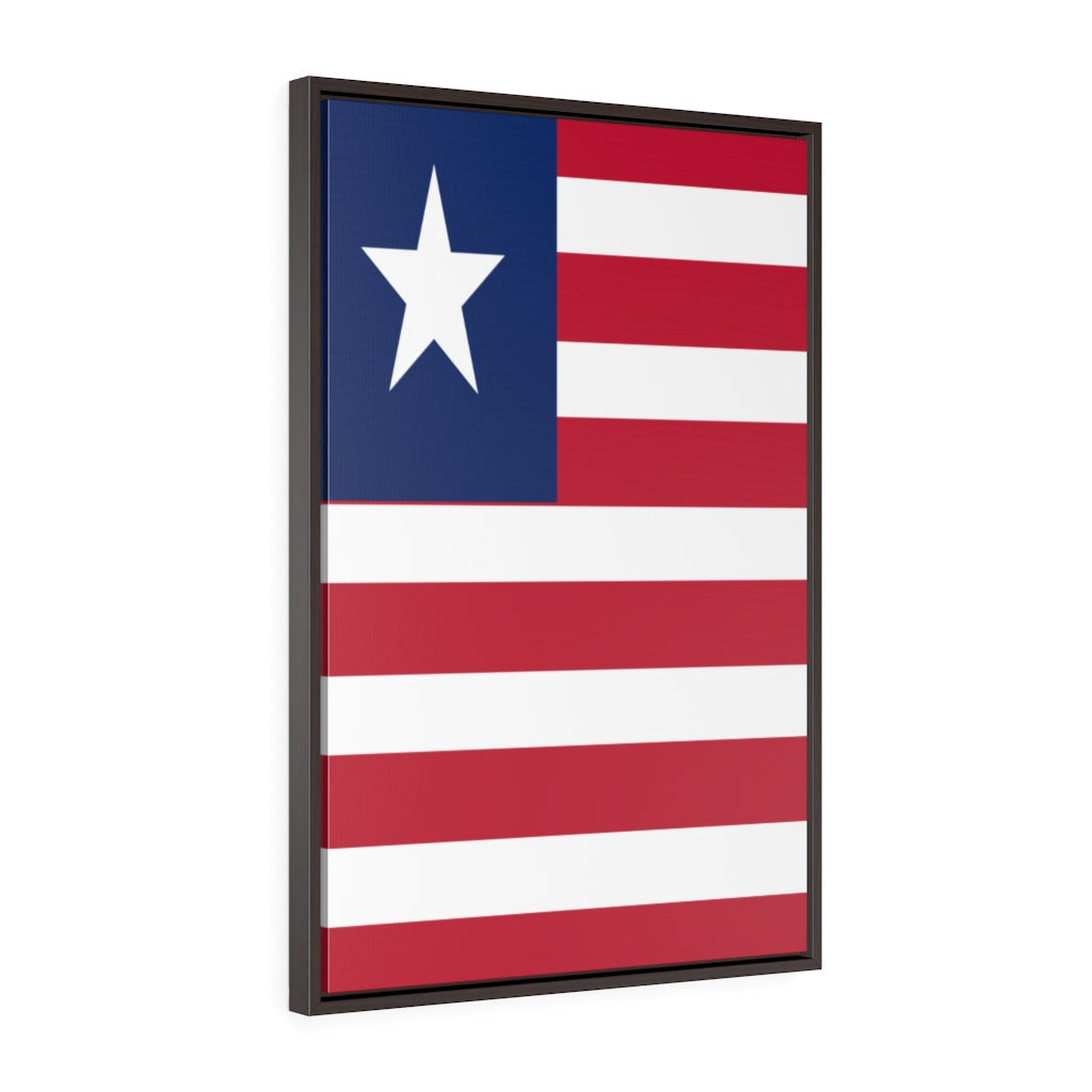 LIBERIA Vertical Framed Premium Gallery Wrap Canvas