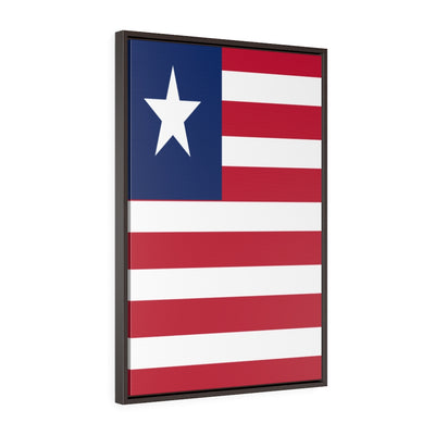 LIBERIA Vertical Framed Premium Gallery Wrap Canvas