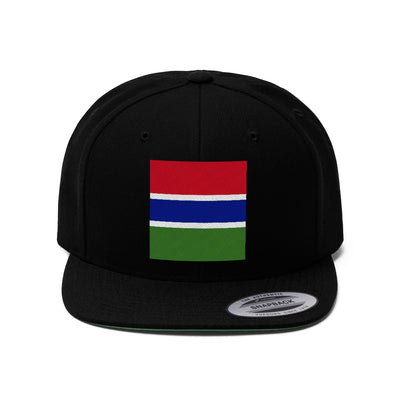 GAMBIA Unisex Flat Bill Hat