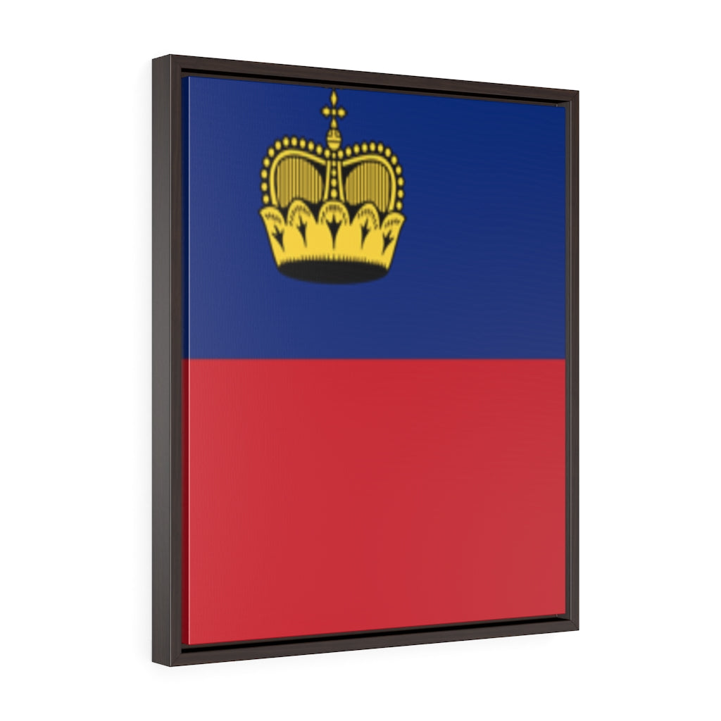 LIECHTENSTEIN Vertical Framed Premium Gallery Wrap Canvas