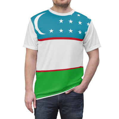 UZBEKISTAN Unisex AOP Cut & Sew Tee