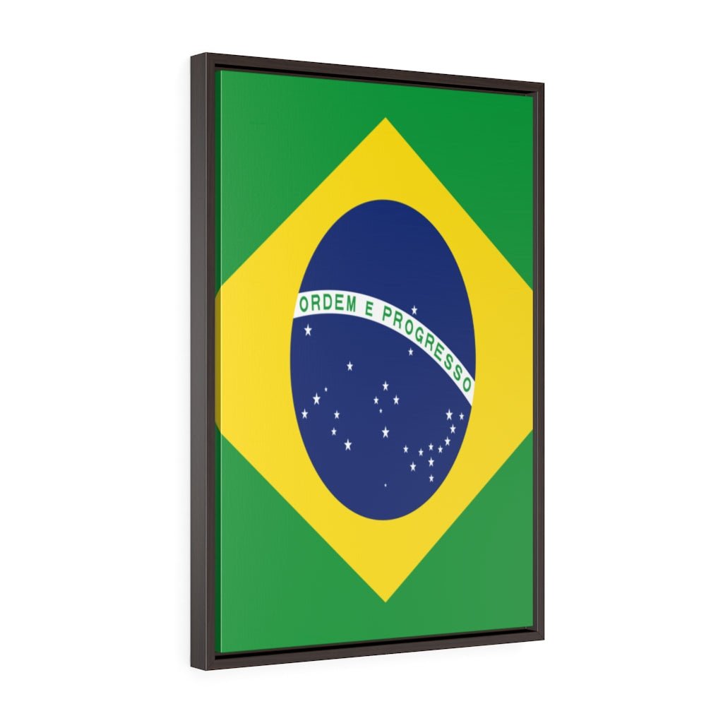 BRAZIL Vertical Framed Premium Gallery Wrap Canvas