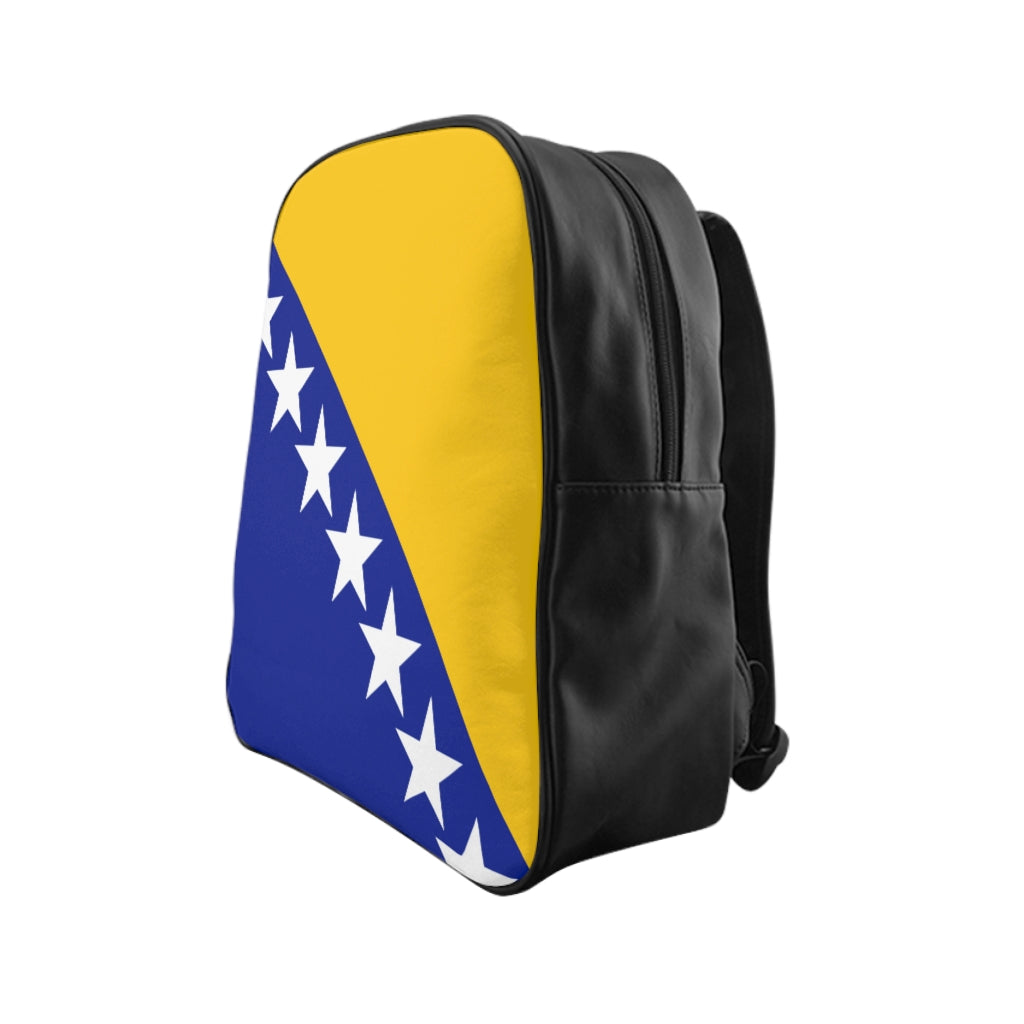 BOSNIA AND HERZEGOVINA FLAG School Backpack