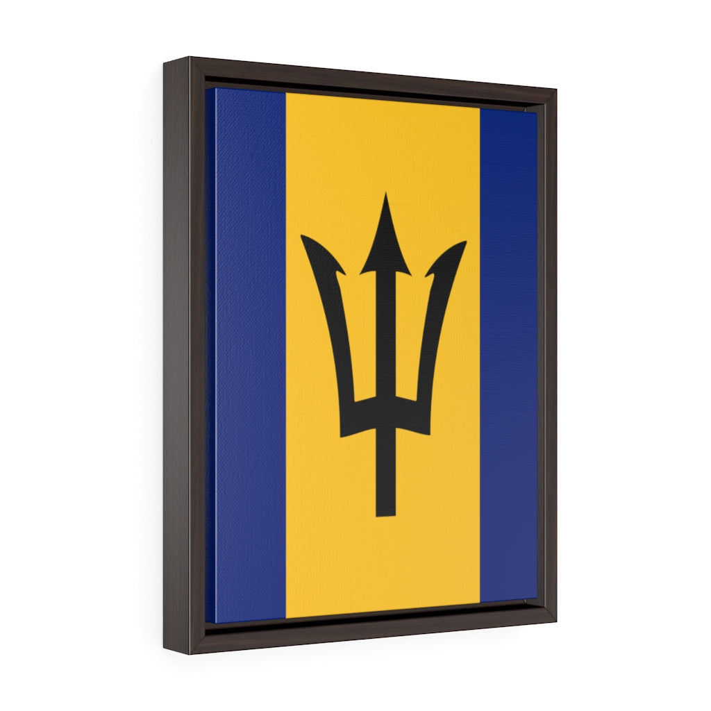 BARBADOS Vertical Framed Premium Gallery Wrap Canvas