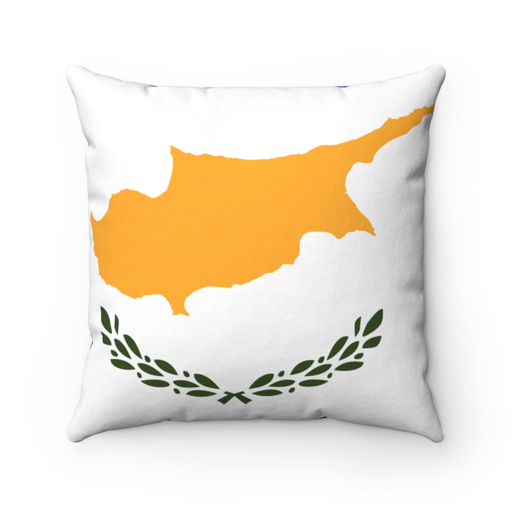 Cypres flag Spun Polyester Square Pillow