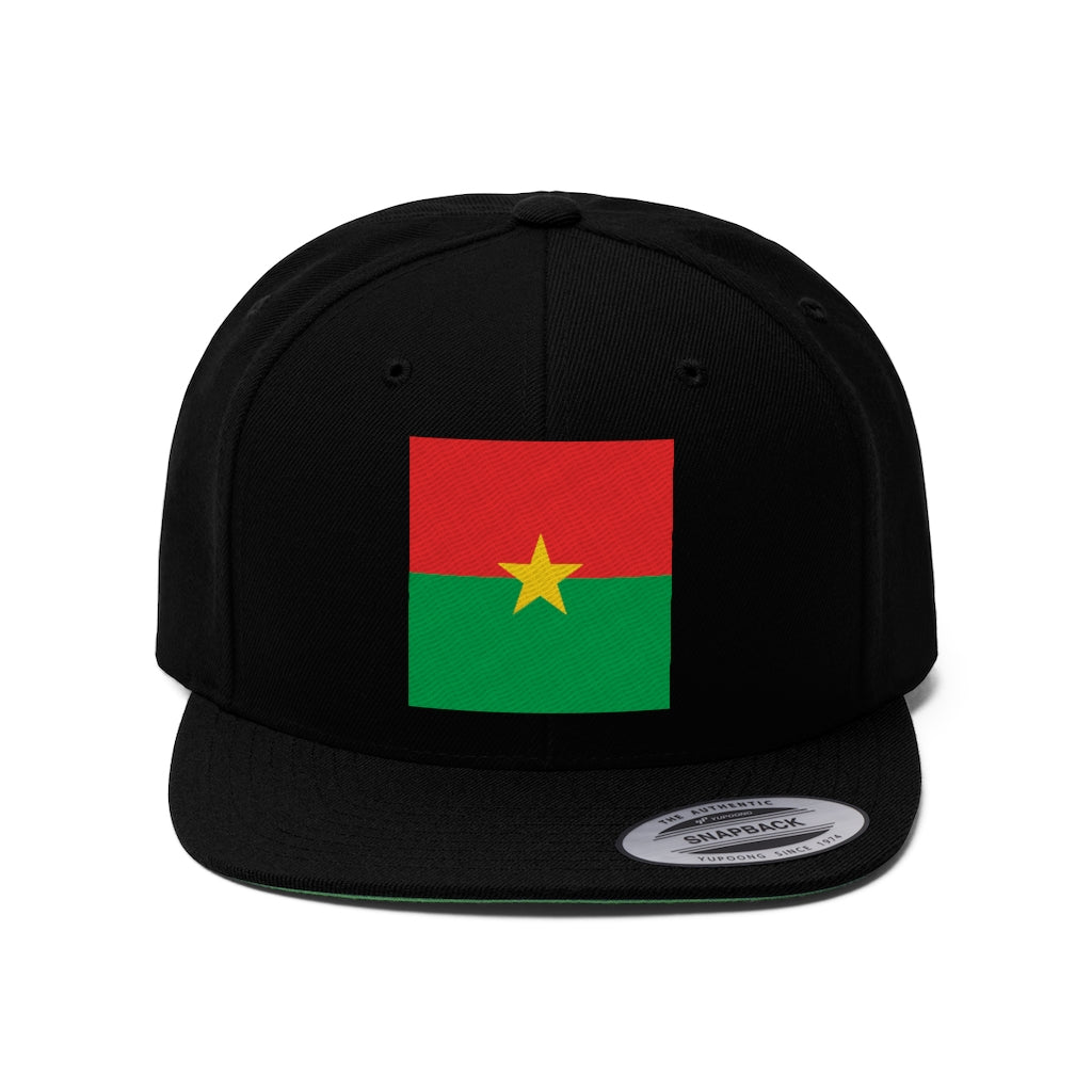 BURKINA FASO Unisex Flat Bill Hat