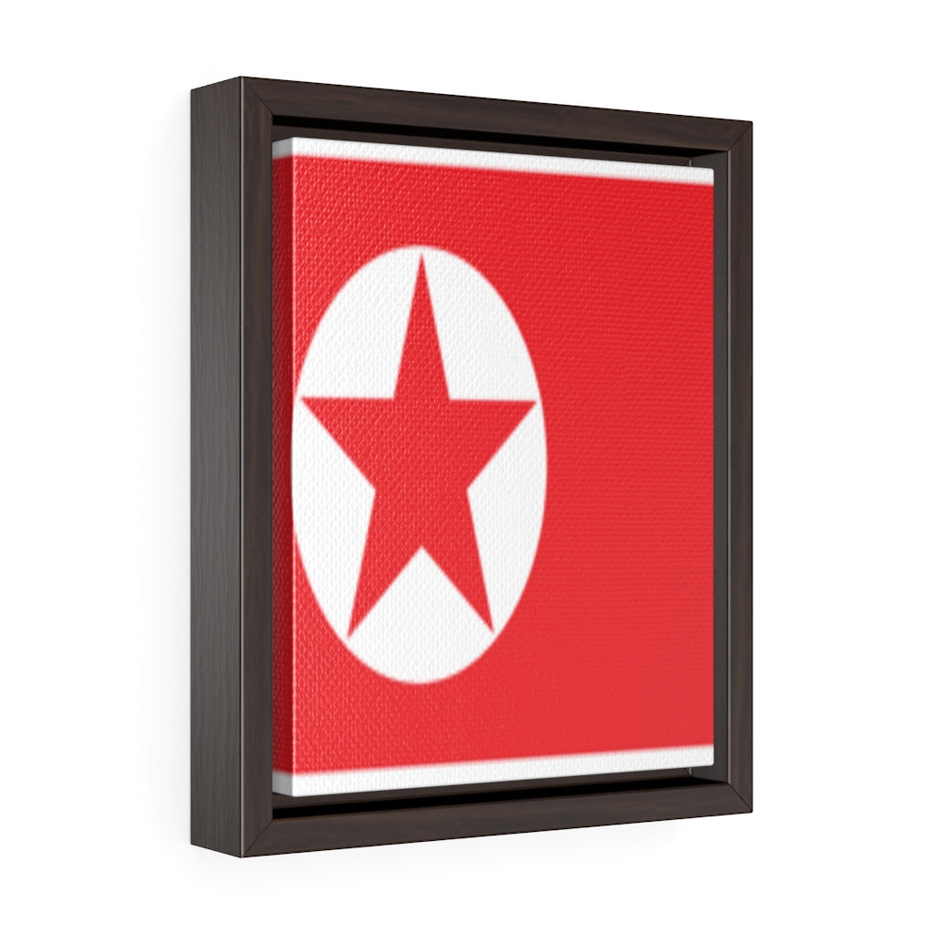 NORTH KOREA Vertical Framed Premium Gallery Wrap Canvas