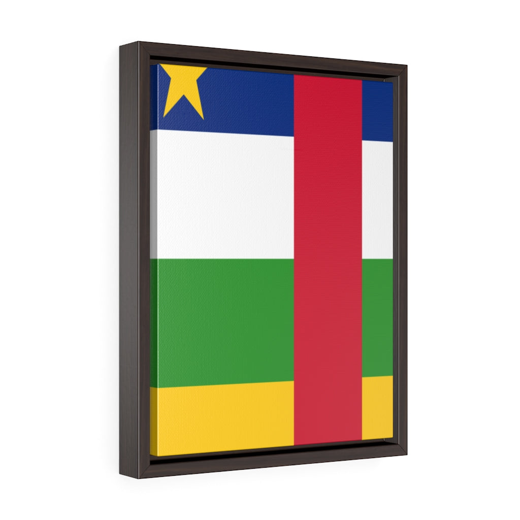 CENTRAL AFRICAN REPUBLIC Vertical Framed Premium Gallery Wrap Canvas