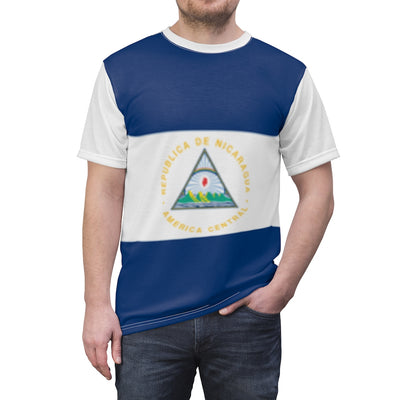 Nicaragua Unisex AOP Cut & Sew Tee