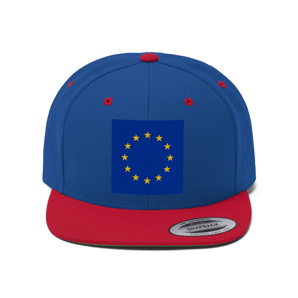 EUROPE Unisex Flat Bill Hat