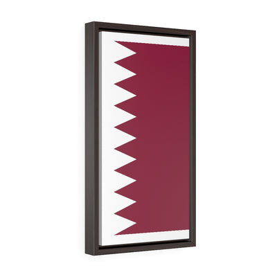 QATAR Vertical Framed Premium Gallery Wrap Canvas