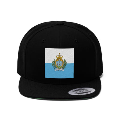 SAN MARINO Unisex Flat Bill Hat