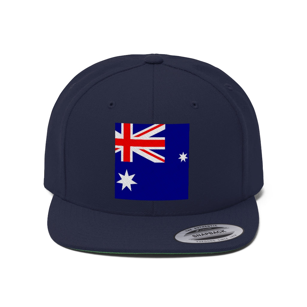 AUSTRALIA Unisex Flat Bill Hat