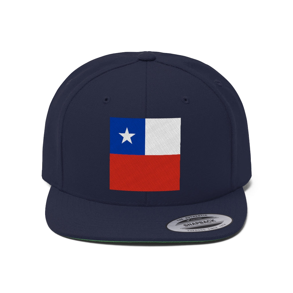 CHILE Unisex Flat Bill Hat