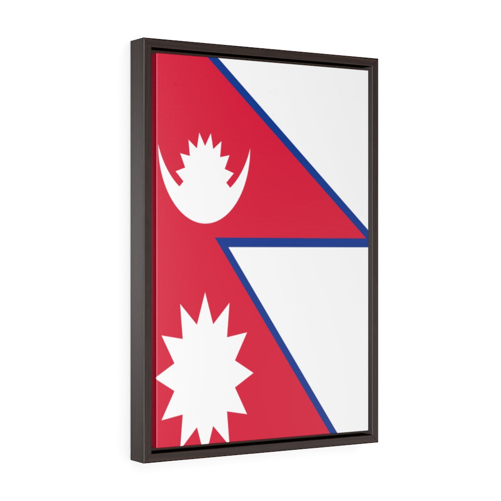 NEPAL Vertical Framed Premium Gallery Wrap Canvas