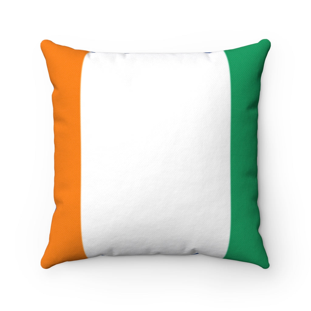 Côte d'Ivoire flag Spun Polyester Square pillow