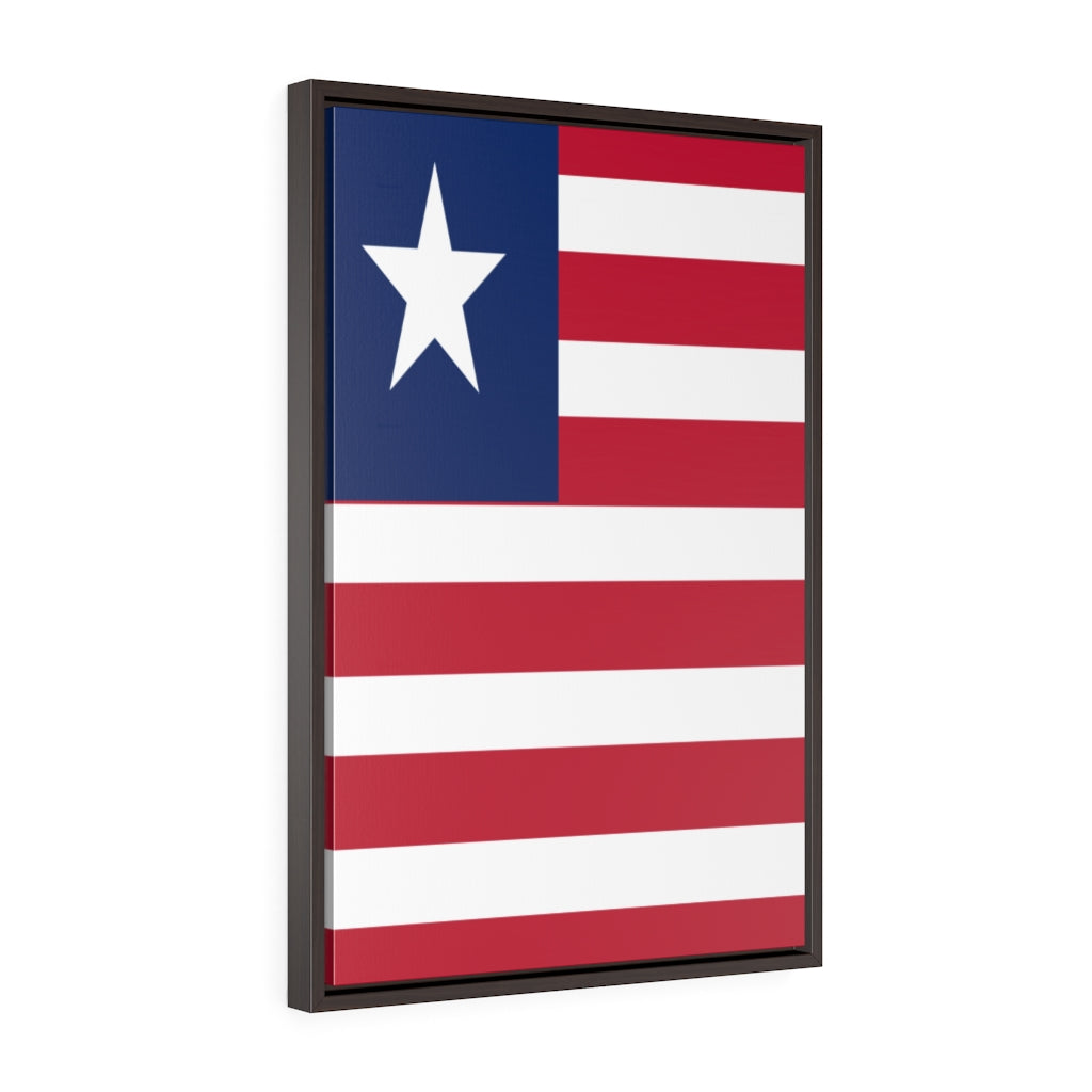 LIBERIA Vertical Framed Premium Gallery Wrap Canvas