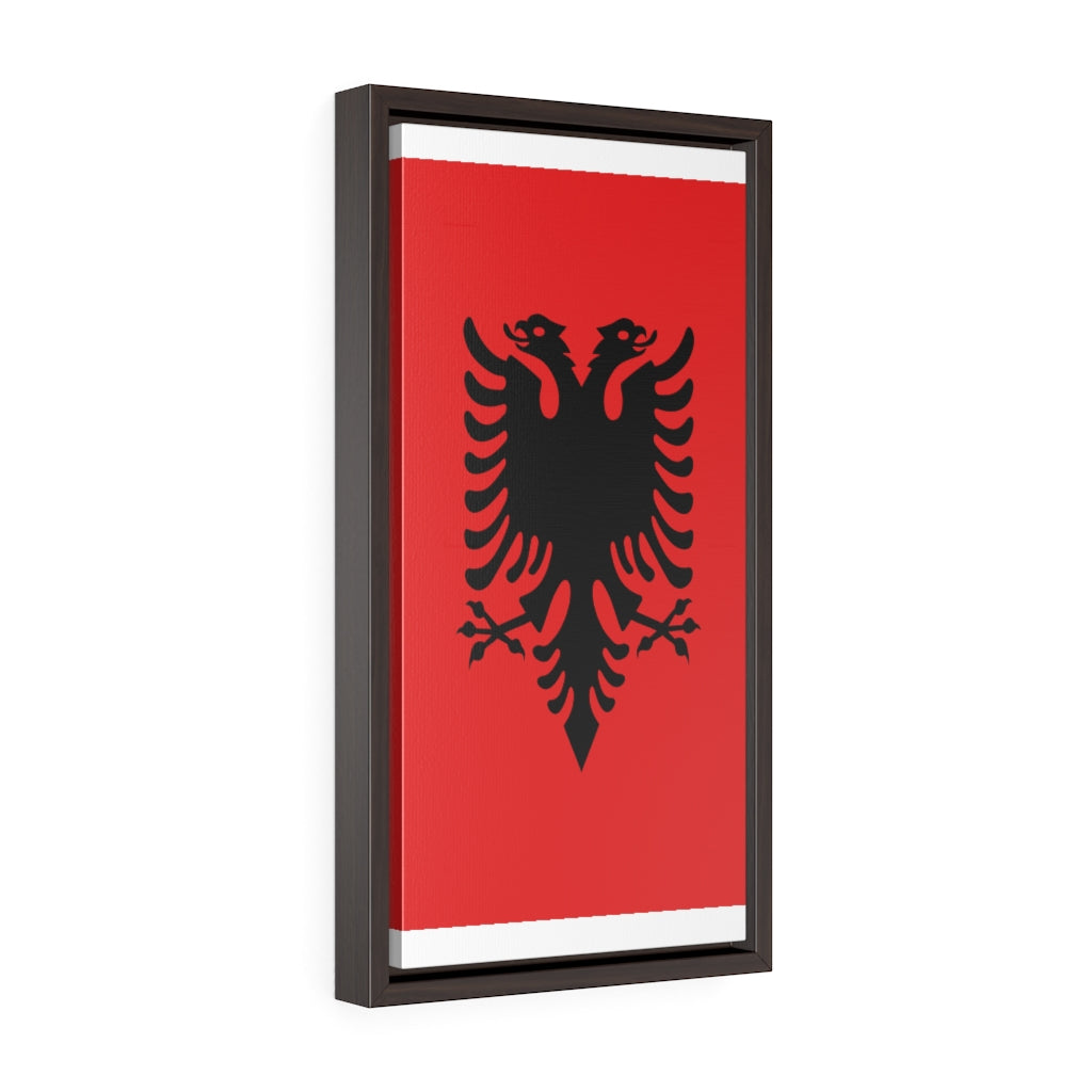 ALBANIA Vertical Framed Premium Gallery Wrap Canvas