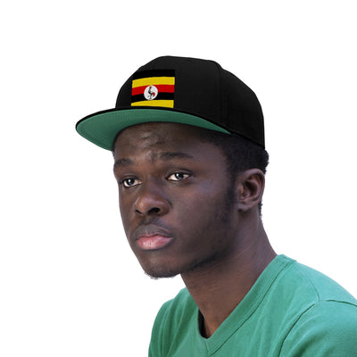 UGANDA Unisex Flat Bill Hat