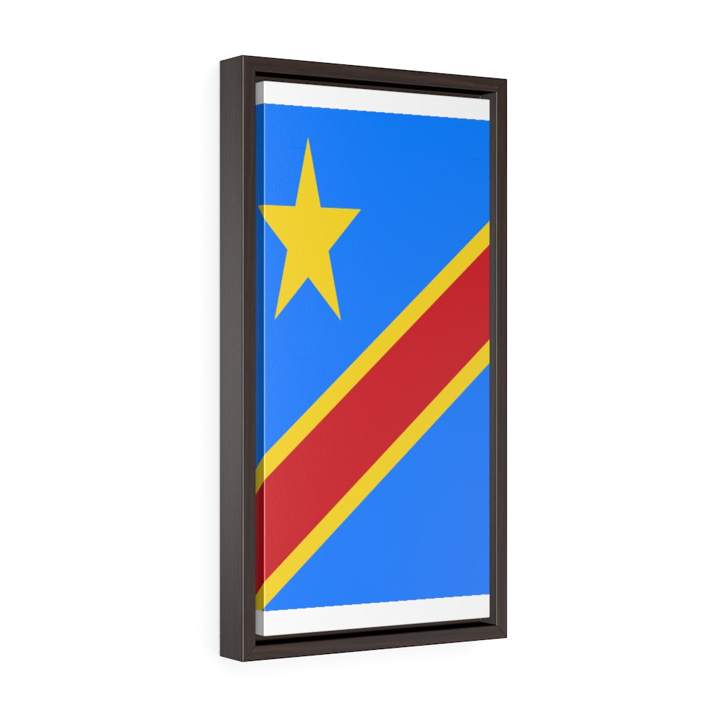 CONGO DEMOCRATIC Vertical Framed Premium Gallery Wrap Canvas