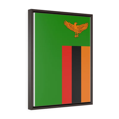 ZAMBIA Vertical Framed Premium Gallery Wrap Canvas