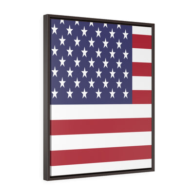 United states Vertical Framed Premium Gallery Wrap Canvas