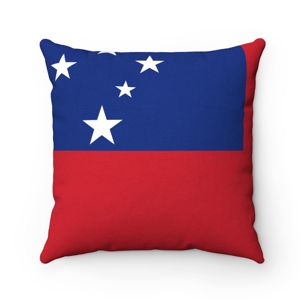 Samoa flag Spun Polyester Square Pillow