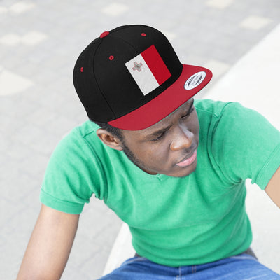 MALTA Unisex Flat Bill Hat