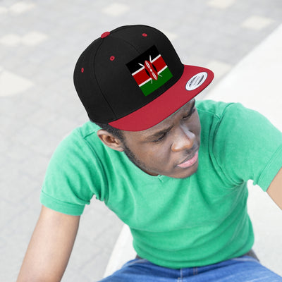 KENYA Unisex Flat Bill Hat