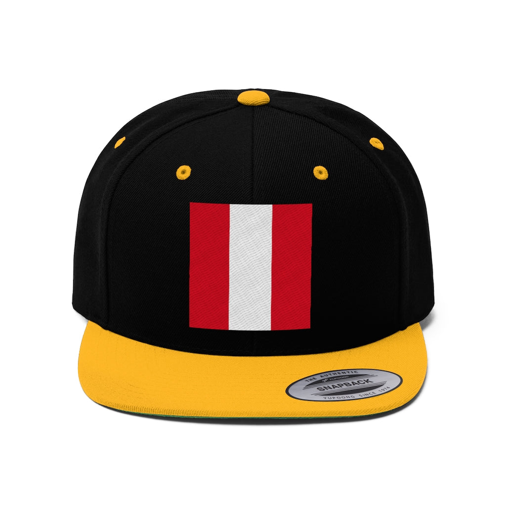 PERU Unisex Flat Bill Hat