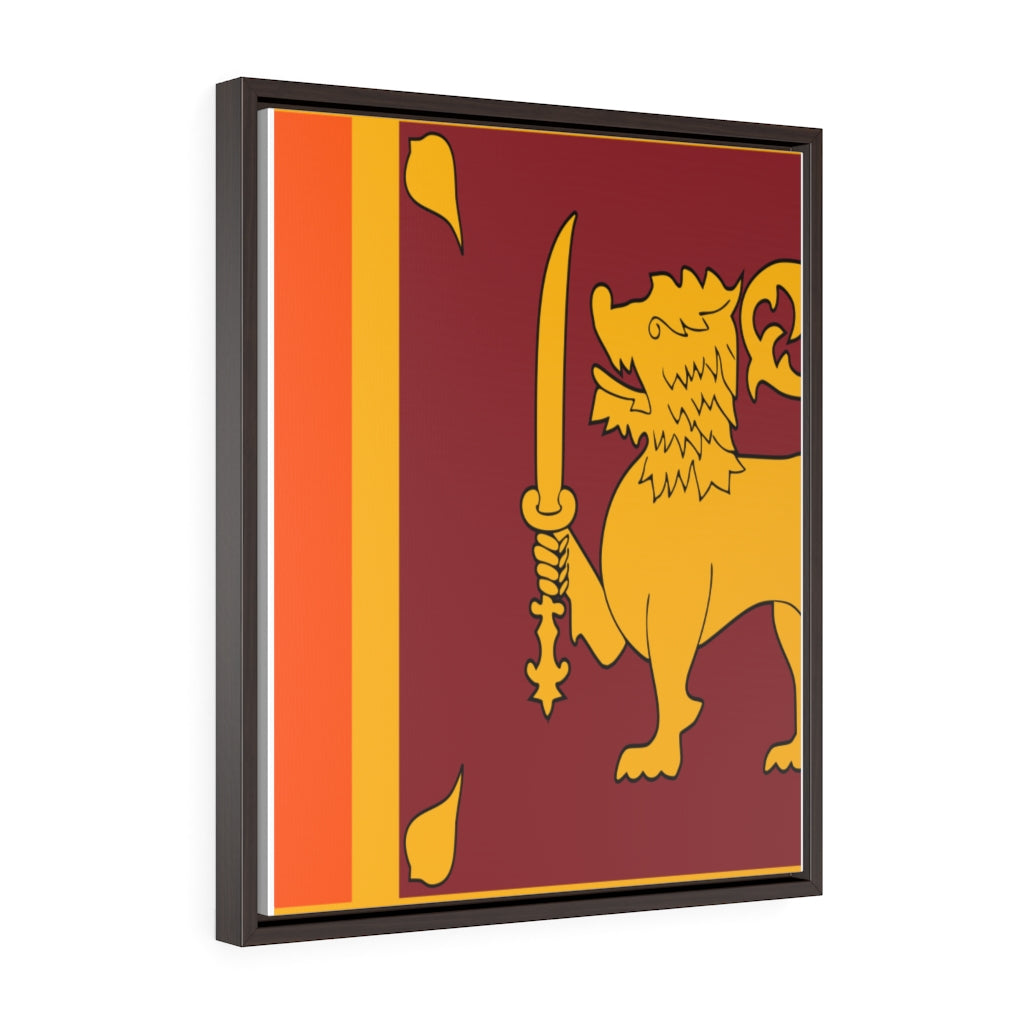 SRI LANKA Vertical Framed Premium Gallery Wrap Canvas