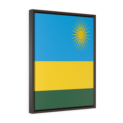 RWANDA Vertical Framed Premium Gallery Wrap Canvas