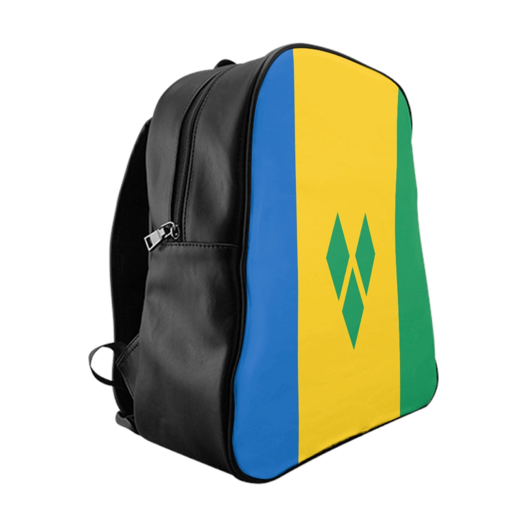 SAINT VINCENT AND THE GRENADINES FLAG School Backpack