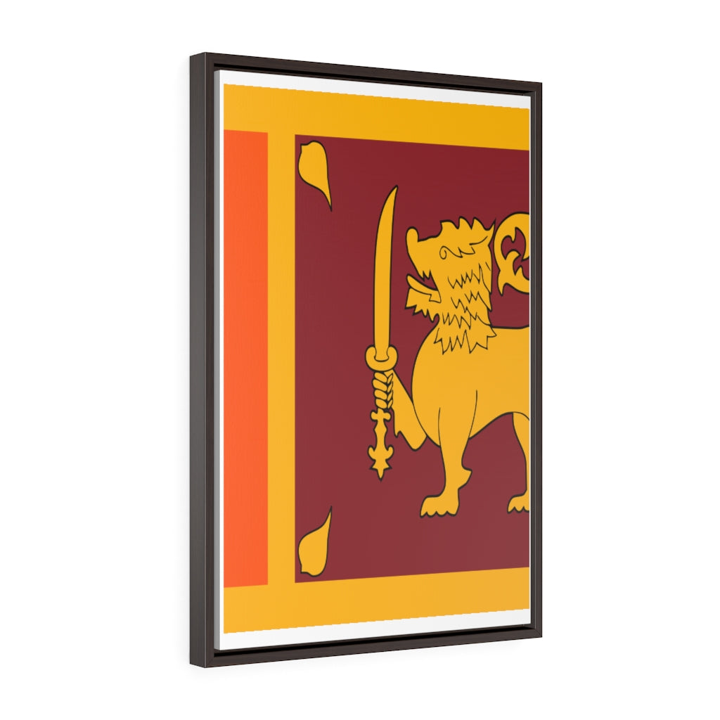 SRI LANKA Vertical Framed Premium Gallery Wrap Canvas