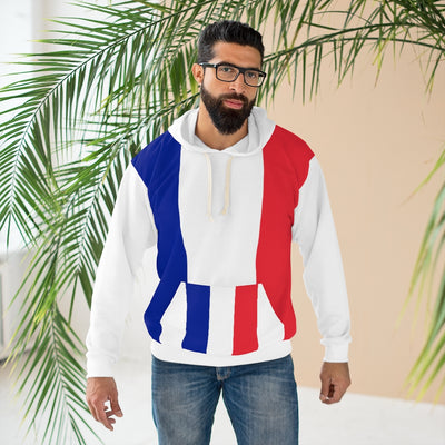 France AOP Unisex Pullover Hoodie