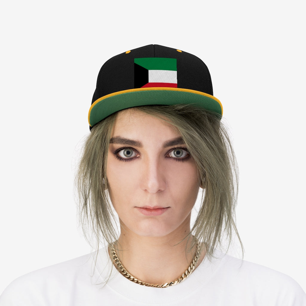 KUWAIT Unisex Flat Bill Hat