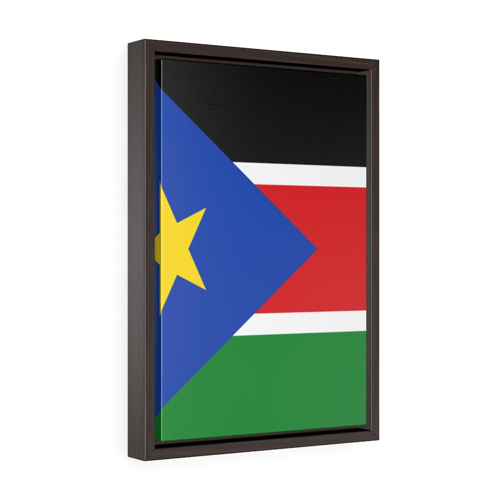 SOUTH SUDAN  Vertical Framed Premium Gallery Wrap Canvas