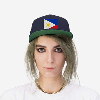 Philippines Unisex Flat Bill Hat