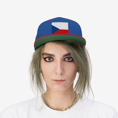 CZECH REPUBLIC Unisex Flat Bill Hat