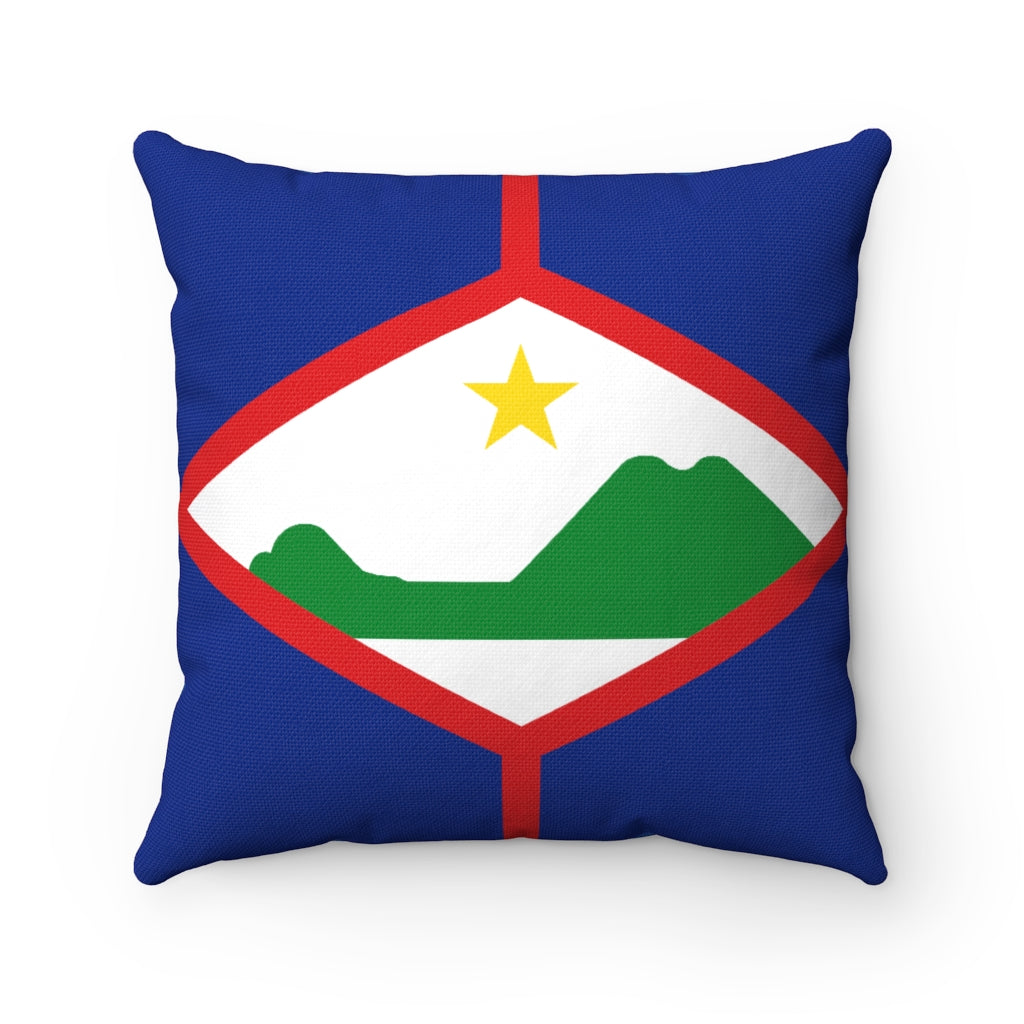 St. Eustatius flag Spun Polyester Square Pillow