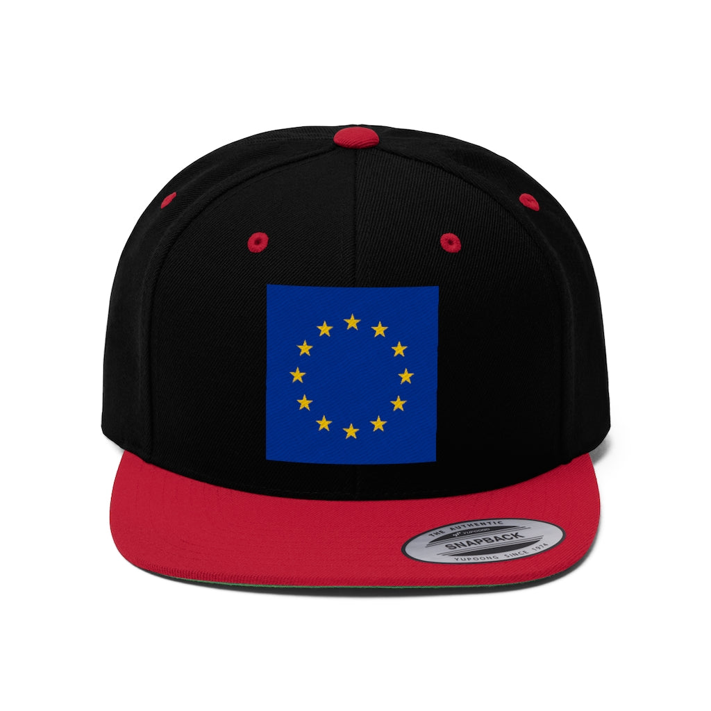 EUROPE Unisex Flat Bill Hat