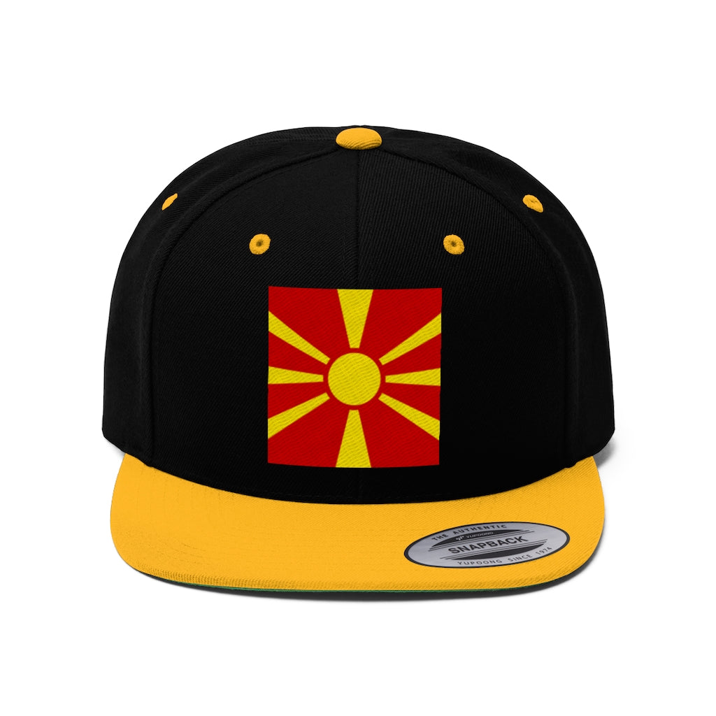 MACEDONIA Unisex Flat Bill Hat