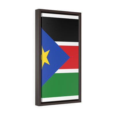 SOUTH SUDAN  Vertical Framed Premium Gallery Wrap Canvas