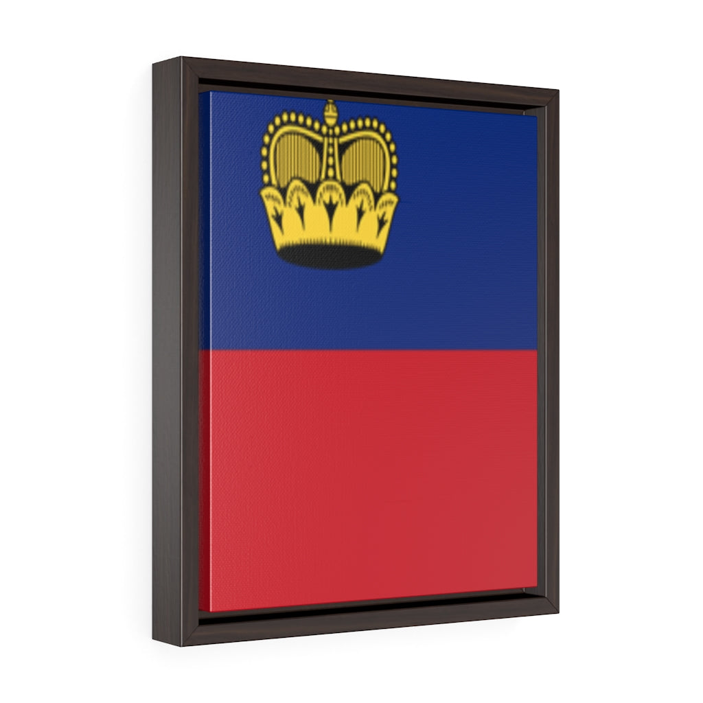 LIECHTENSTEIN Vertical Framed Premium Gallery Wrap Canvas